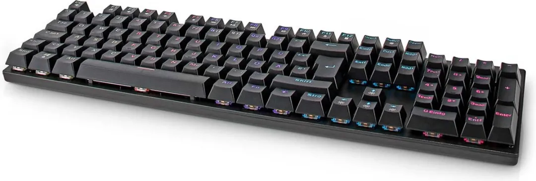 Nedis GKBDM110BKDE Gaming Toetsenbord - Mechanisch - Zwart