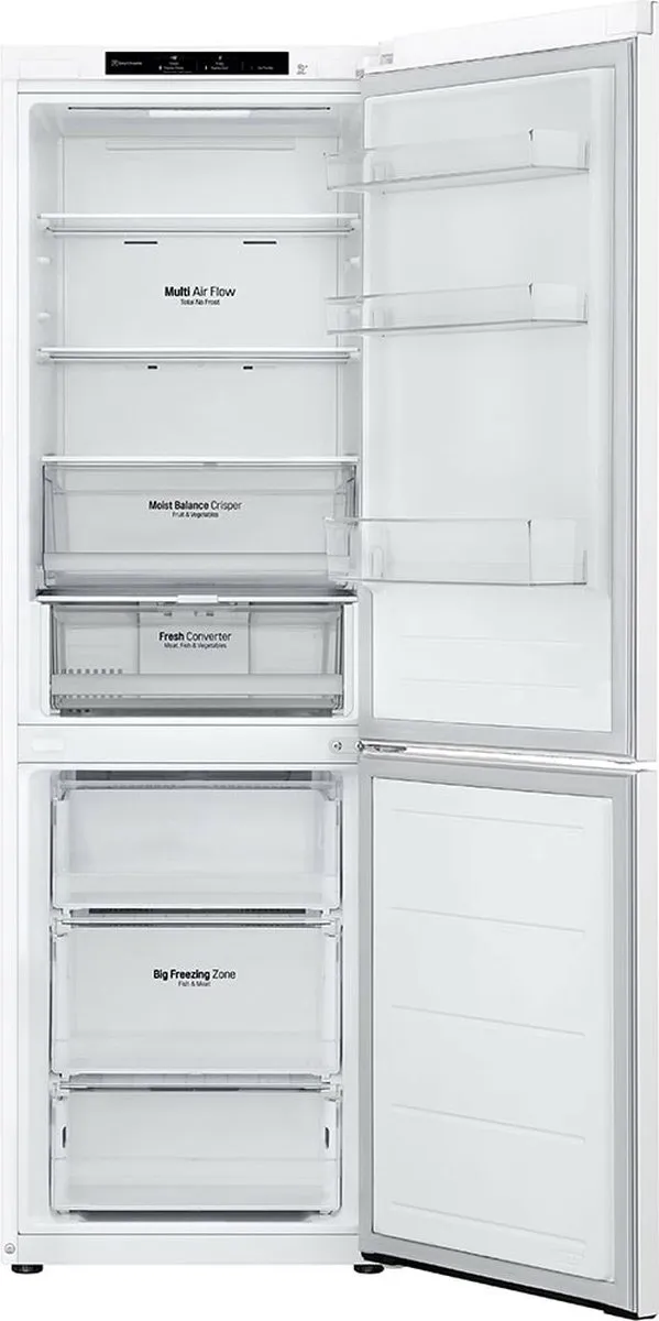 LG GBV3100CSW Combi-koelkast 344L - Vrijstaand - Wit