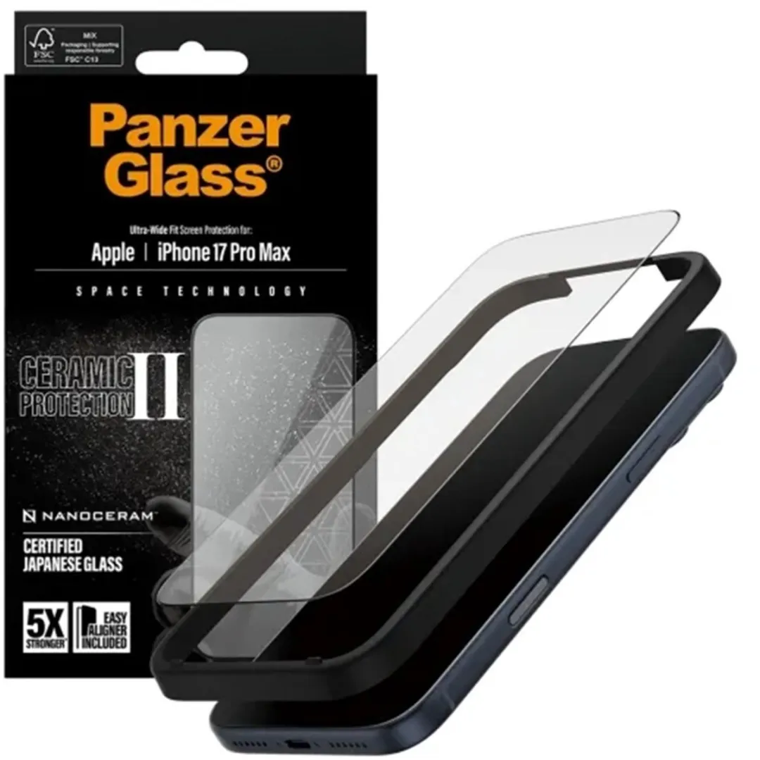 PanzerGlass Ultra Wide Fit iPhone 17 Pro Max Schermbeschermer - PG33872