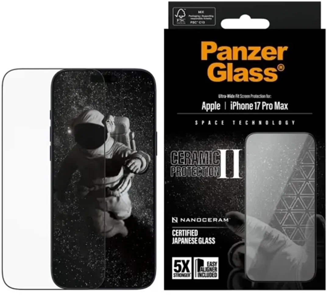 PanzerGlass Ultra Wide Fit iPhone 17 Pro Max Schermbeschermer - PG33872