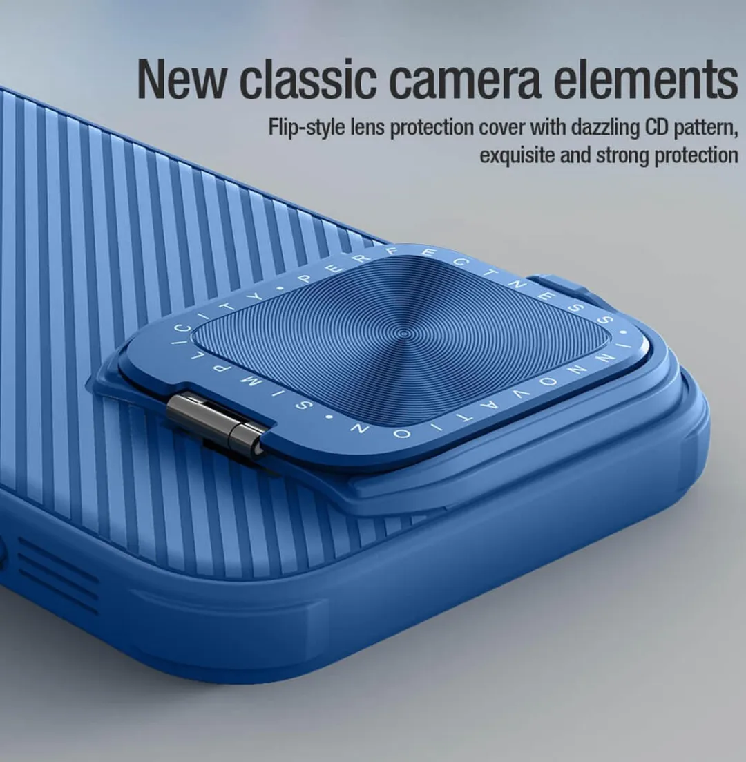 Nillkin CamShield Prop Magnetic Hoesje iPhone 16 Pro - Blauw