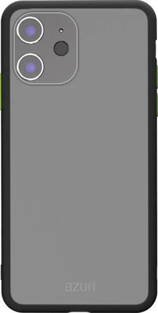 Azuri iPhone 12 Mini Backcover - Zwart Frost Look - AZFROSTIPH12M-BLK