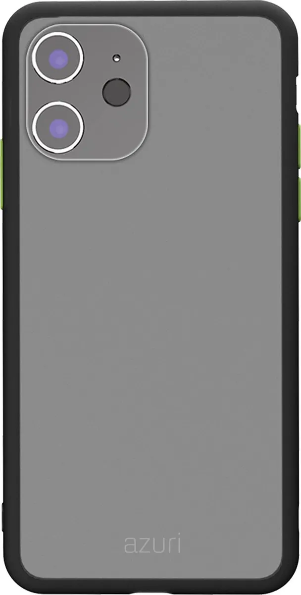 Azuri iPhone 12 Mini Backcover - Zwart Frost Look - AZFROSTIPH12M-BLK