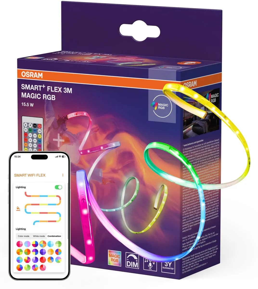 Osram Smart+ Wifi Flex Magic RGB LED Strip 5m - 22W