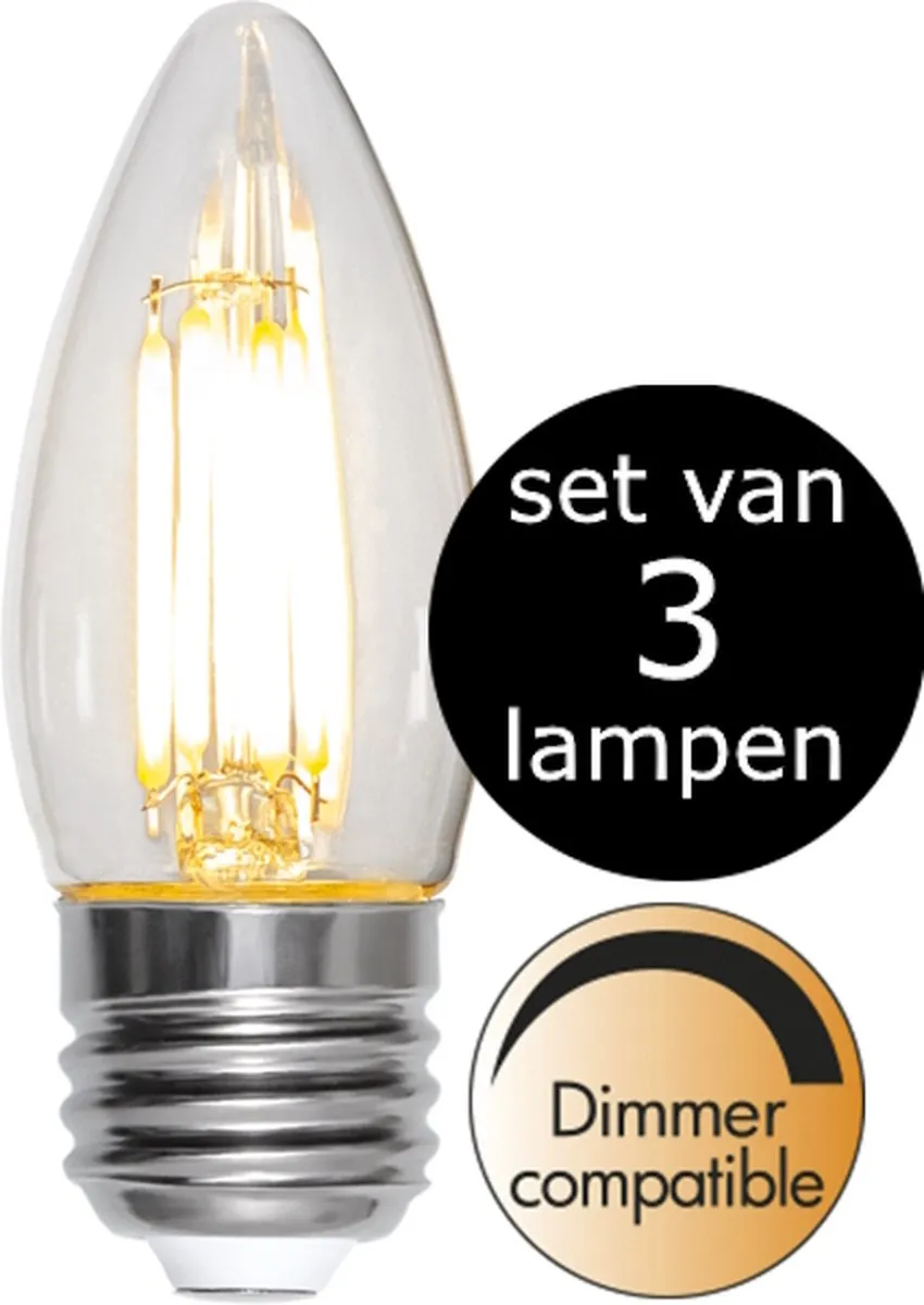 Star Trading Kaarslamp 3-Pack