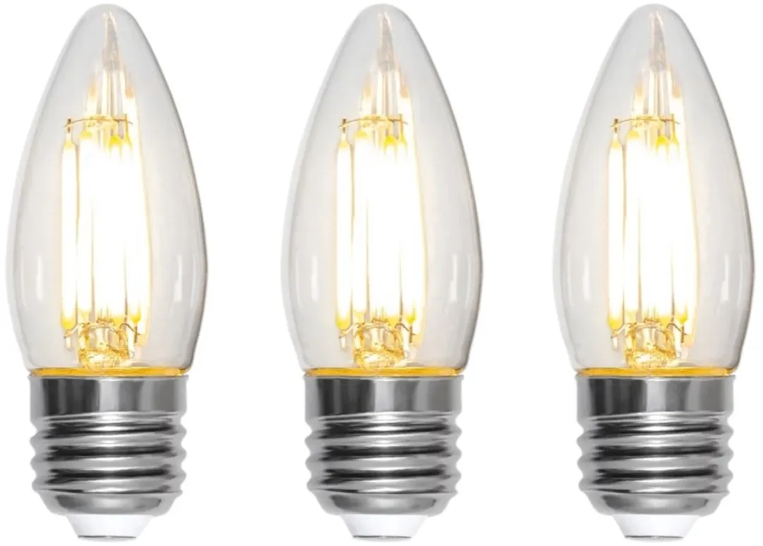 Star Trading Kaarslamp 3-Pack - 4.2W Extra Warm Wit - 35cm