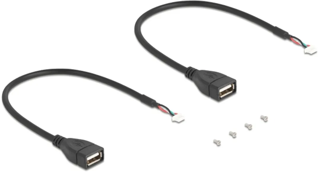 Delock Mini PCIe naar 2x USB 2.0 Type-A Adapter - 30cm