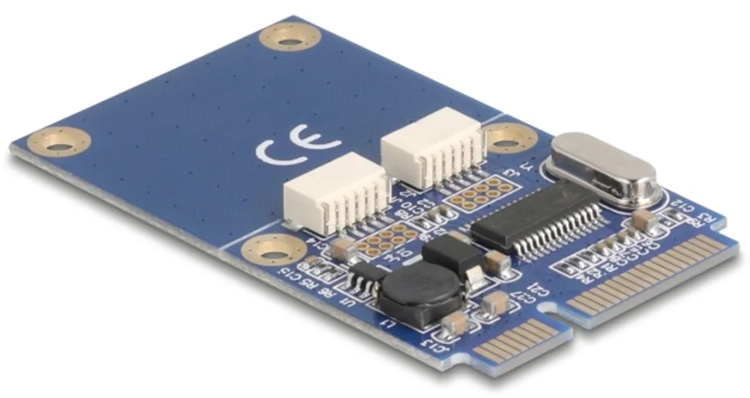 Delock Mini PCIe naar 2x USB 2.0 Type-A Adapter - 30cm
