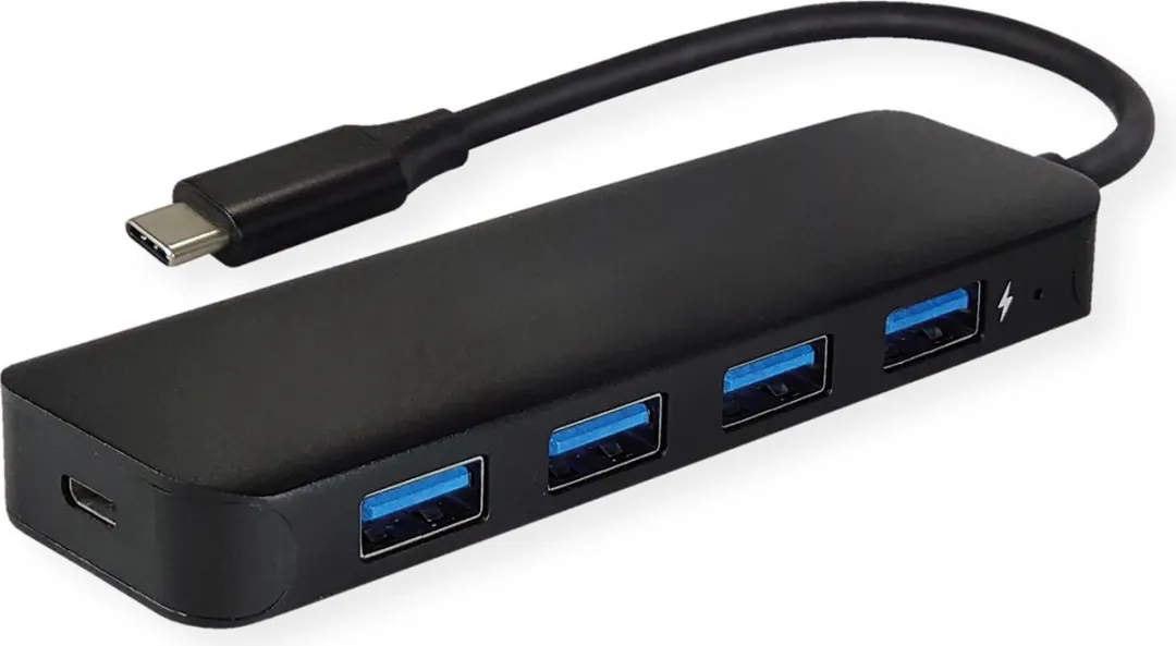 Value USB 3.2 Gen 1 Hub 4-poorts - Zwart
