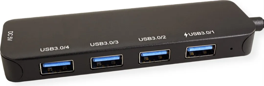 Value USB 3.2 Gen 1 Hub 4-poorts - Zwart