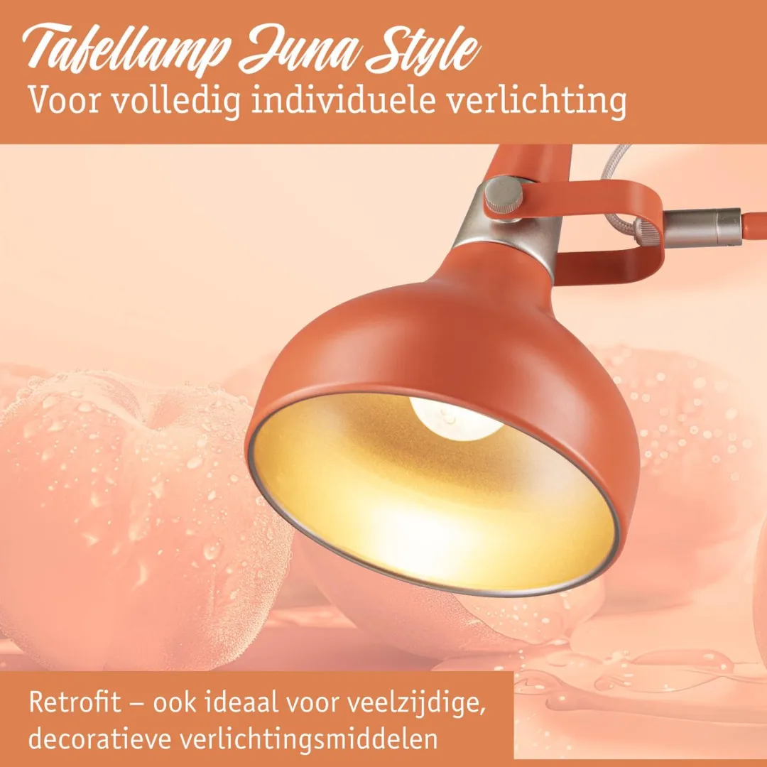 Paulmann Juna Style LED Tafellamp E14 - 20W - Peach