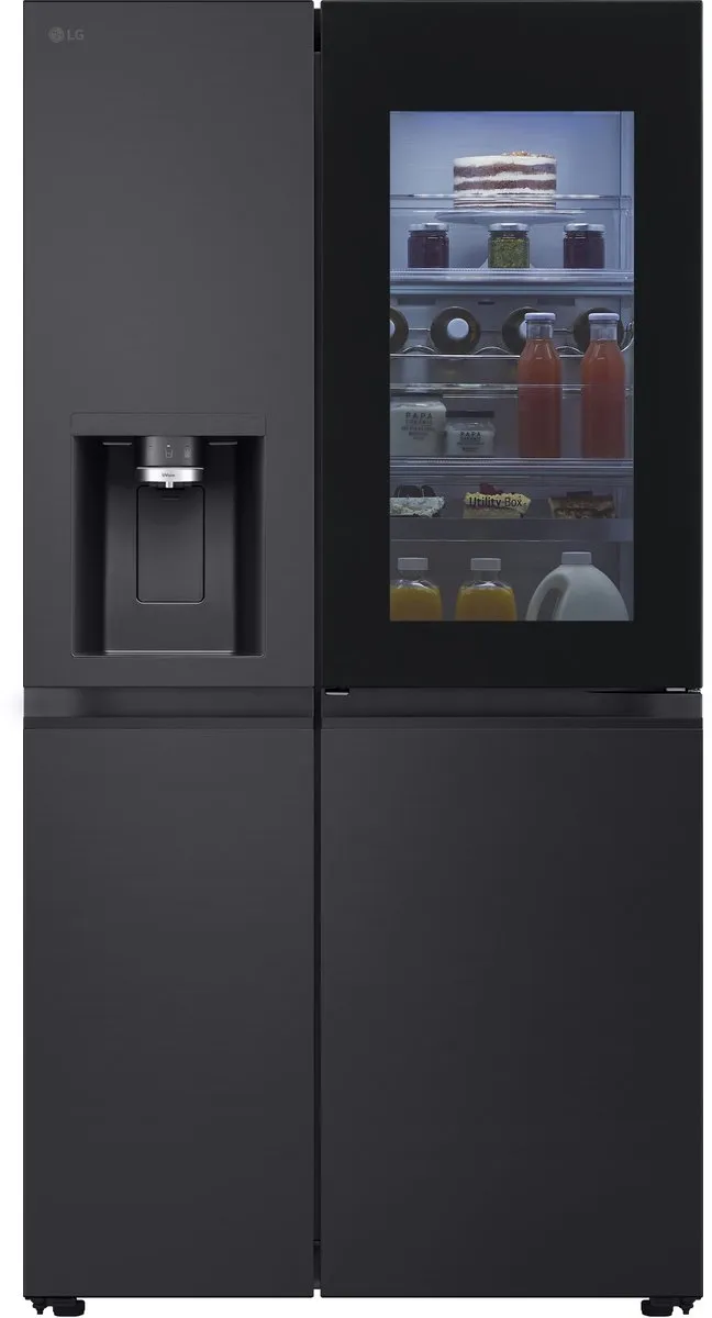LG InstaView GSXE91EVAD Amerikaanse Koelkast - 628L - Zwart