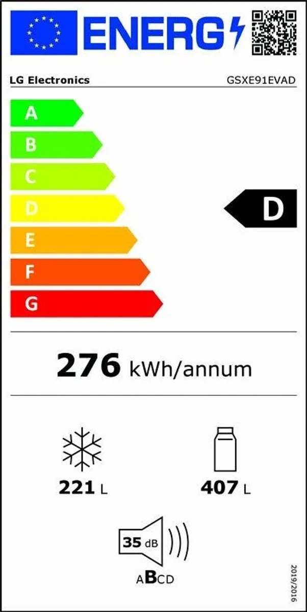 LG InstaView GSXE91EVAD Amerikaanse Koelkast - 628L - Zwart