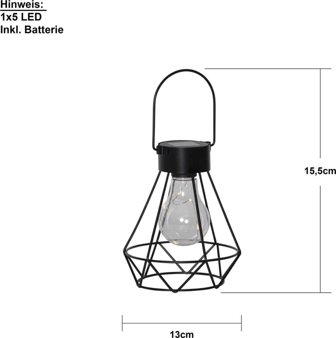 Star Trading 481-49 Buiten Tafelverlichting LED - Warm wit - Helder glas