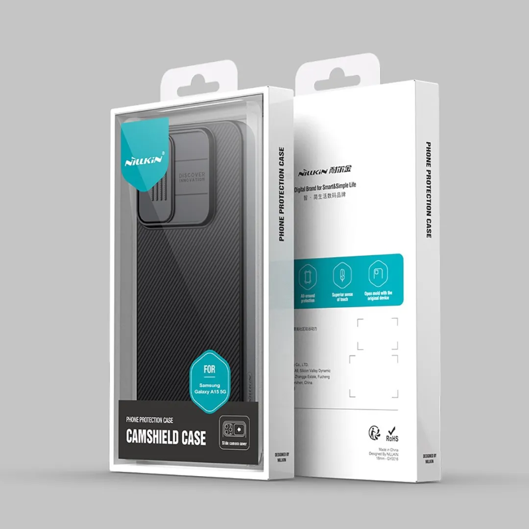 Nillkin CamShield Pro Hoesje Samsung Galaxy A15 - Zwart - MPN 57983118673