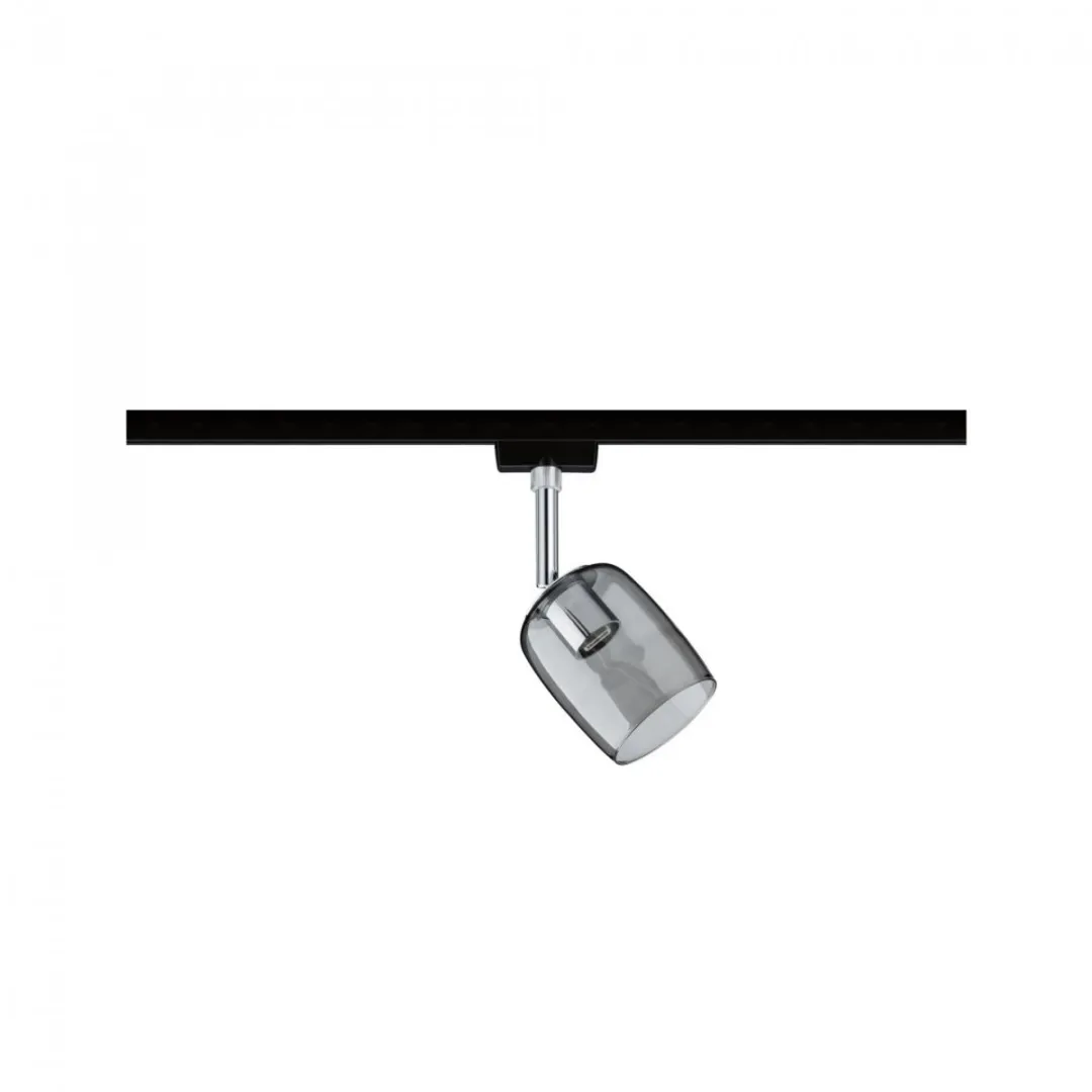 Paulmann Blossom Plafondspot URail G9 - Zwart/Rookglas