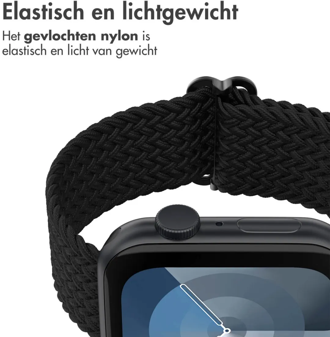 Imoshion Nylon Bandje Apple Watch 38-42mm - Zwart