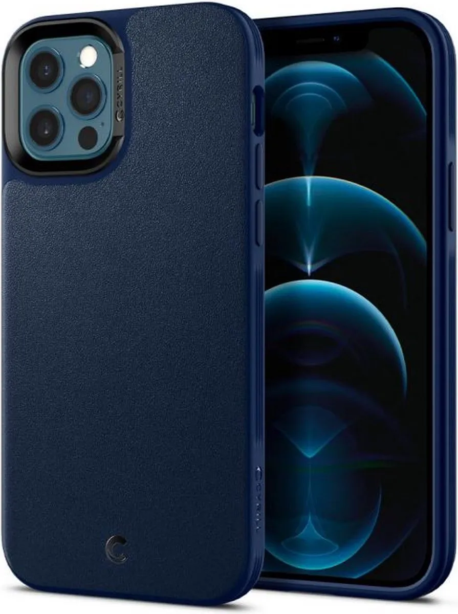 Spigen Cyrill Basic Leather Hoesje ACS01651 - Blauw