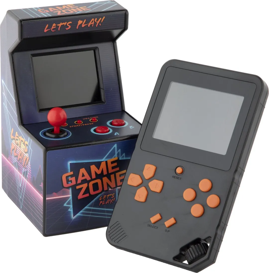 Toy Universe Retro Arcade Game 2-Pack – Handheld & Mini Arcade Console | 200 Ingebouwde 8-Bit Spellen | 2.5" & 2.8" TFT Schermen | Draagbare Game Consoles voor Jong en Oud | 2 Jaar Garantie