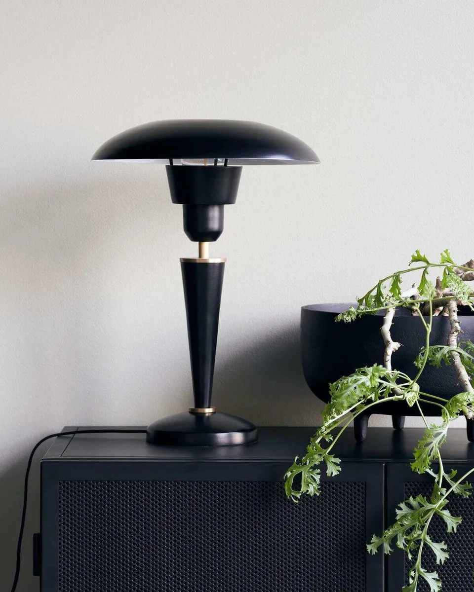 TABLE LAMP HOUSE DOCTOR , OPAL, BLACK