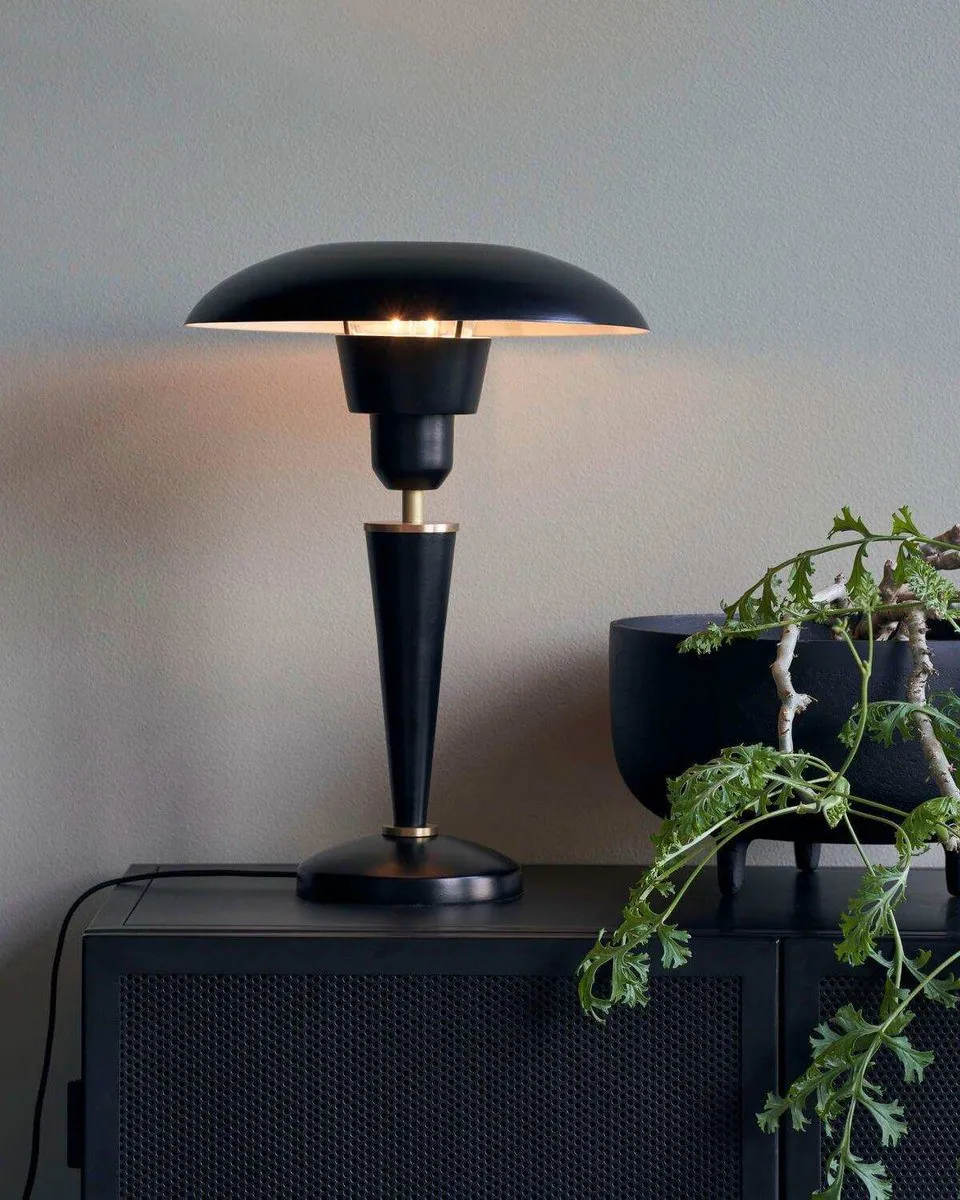 TABLE LAMP HOUSE DOCTOR , OPAL, BLACK