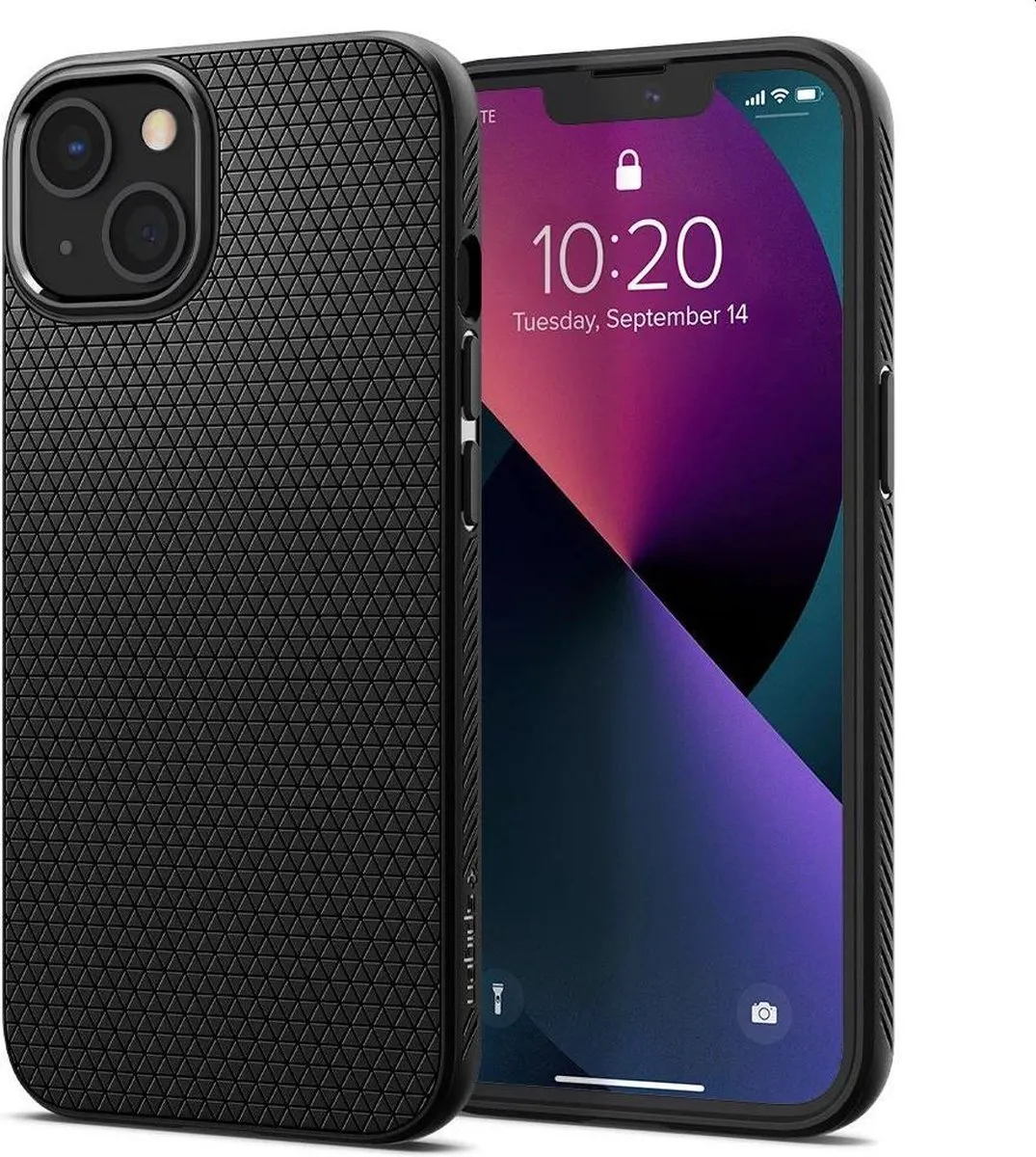 Spigen Liquid Air TPU Hoesje 48118 - iPhone 13 Mini - Zwart