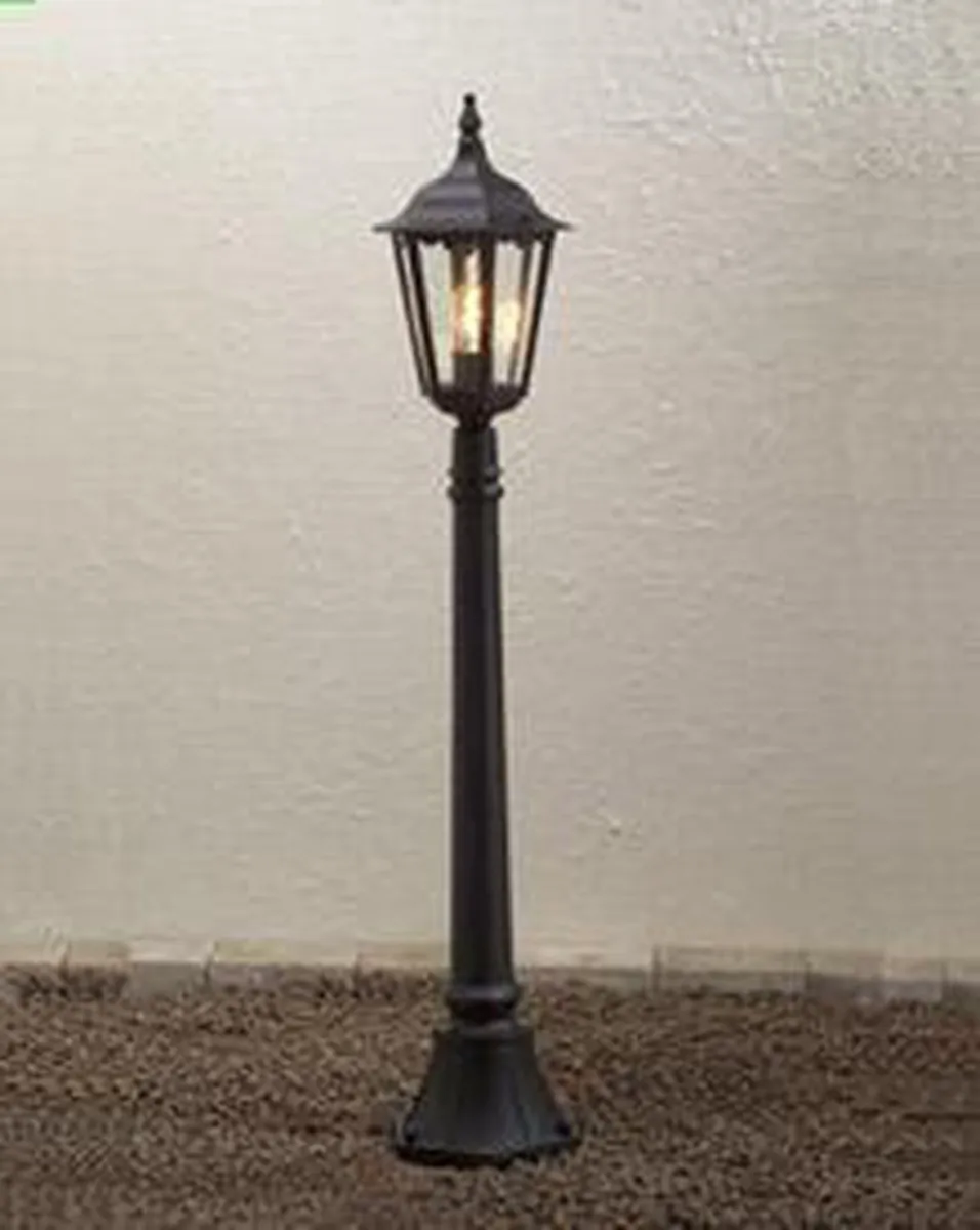 Konstsmide Firenze 1-lichts Wandlamp 120cm - Matzwart