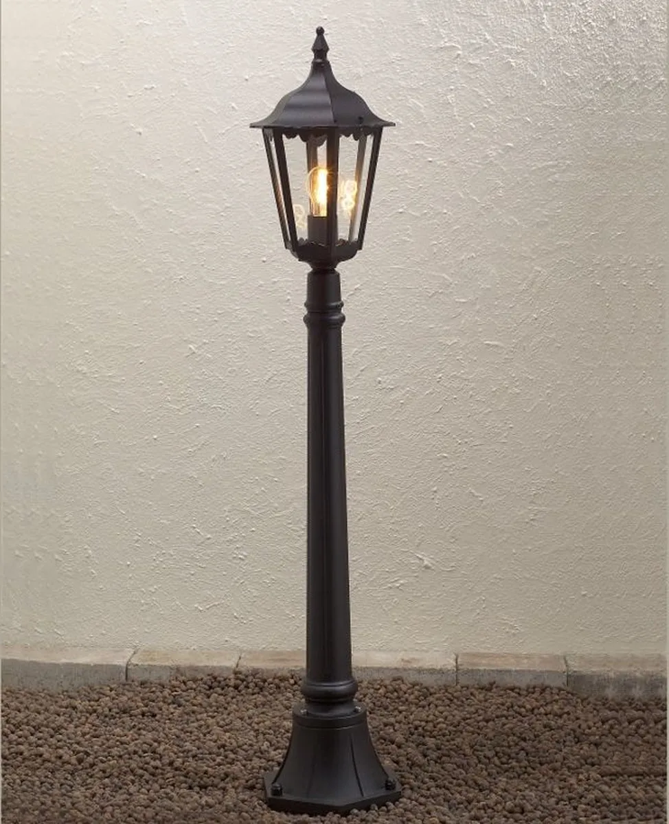 Konstsmide Firenze 1-lichts Wandlamp 120cm - Matzwart