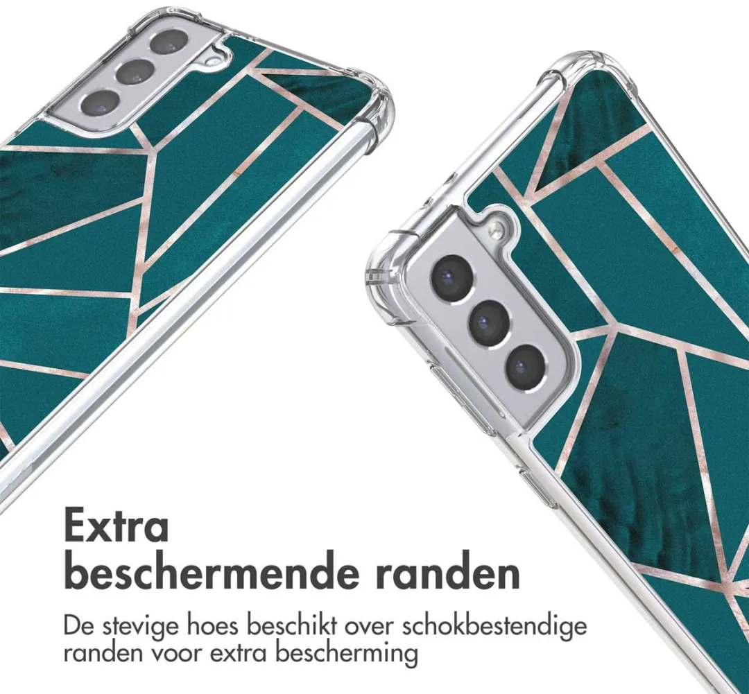 Imoshion Hoesje Samsung Galaxy S21 Petrol Green Graphic