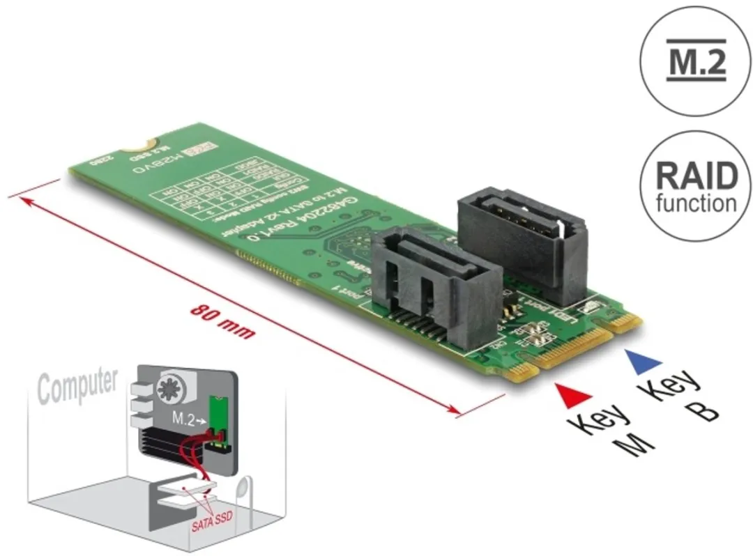 Delock 62961 SATA Interfacekaart Intern - afbeelding 5 van 5