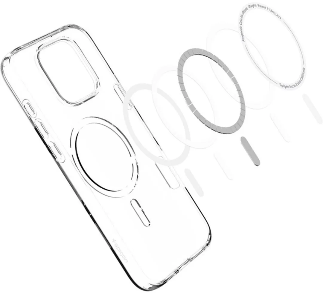 Spigen Crystal Flex MagFit Hoesje iPhone 16 Pro - Transparant