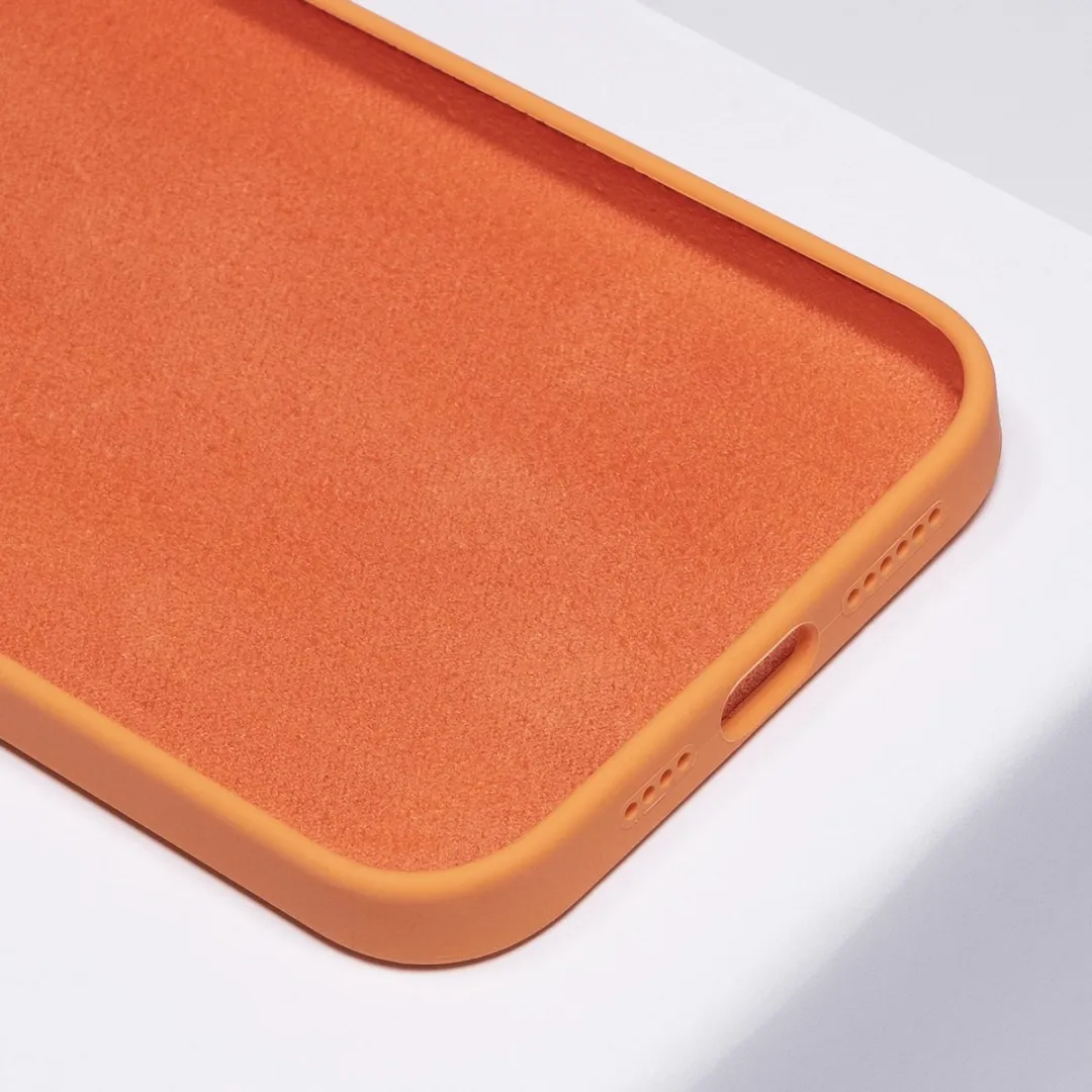 BMAX Siliconen Hoesje iPhone 12 Pro Max - Oranje - afbeelding 6 van 6