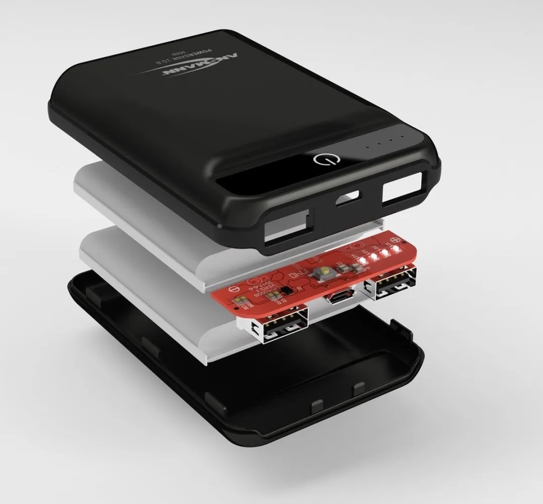 Ansmann Powerbank 10.8 mini 1700-0091 - 10.000mAh - 2 Poorten - Wit
