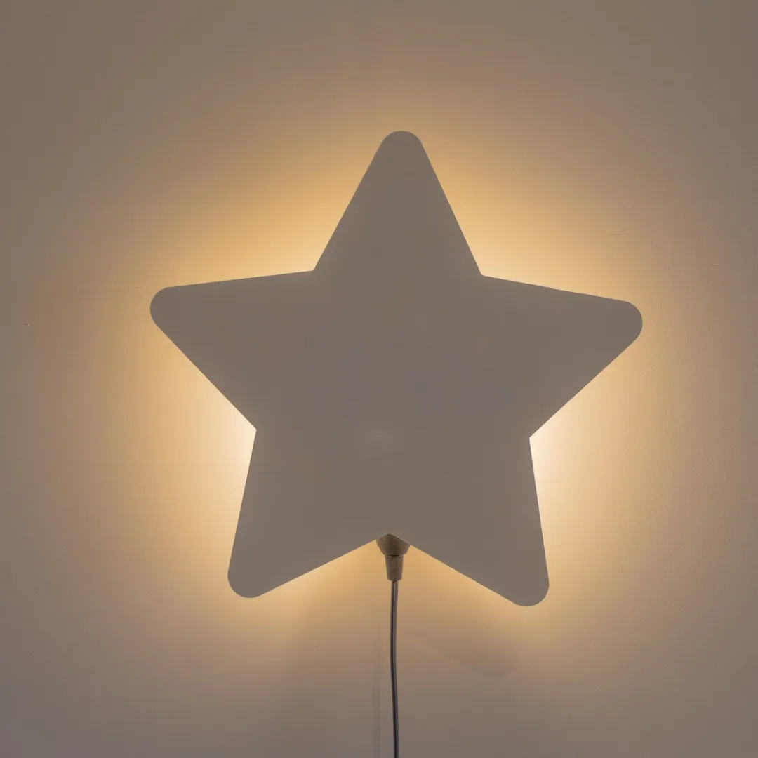 TreeToys Houten Wandlamp Ster