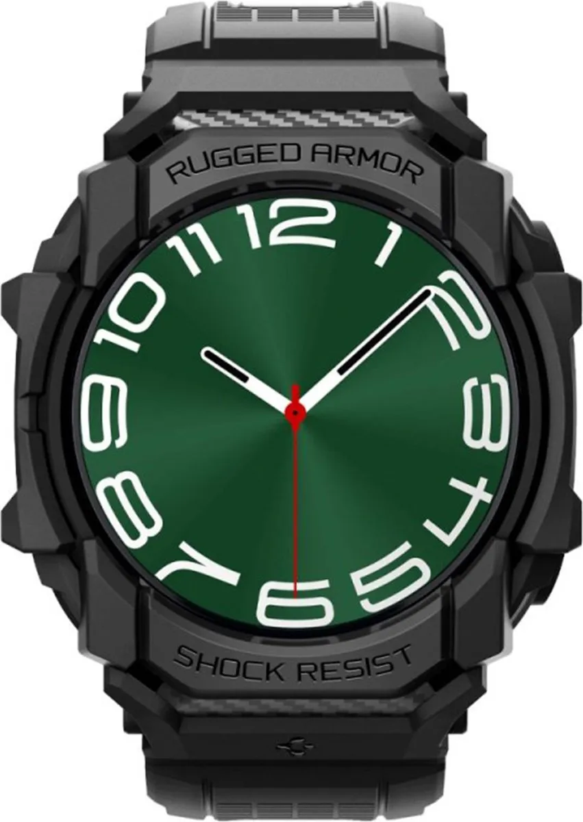 Spigen Rugged Armor Pro Hoesje & Bandje - Samsung Galaxy Watch Ultra - Zwart