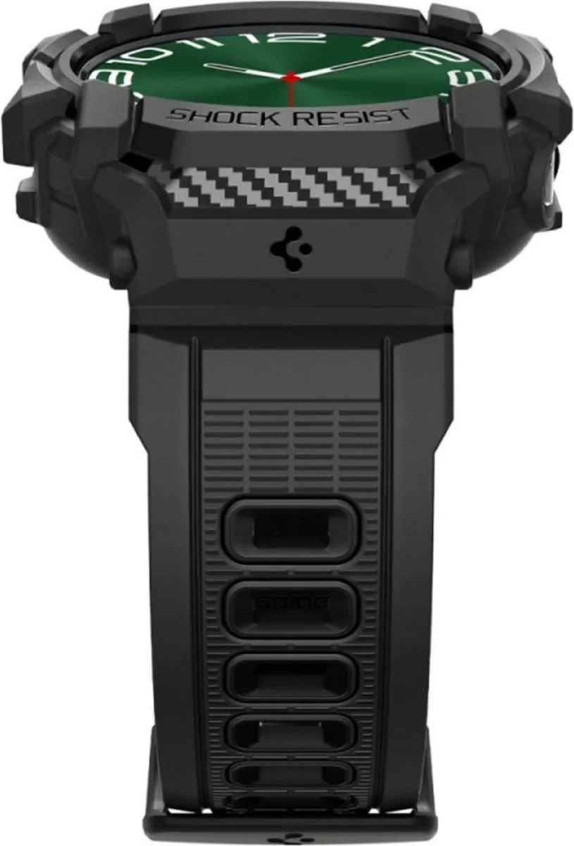 Spigen Rugged Armor Pro Hoesje & Bandje - Samsung Galaxy Watch Ultra - Zwart