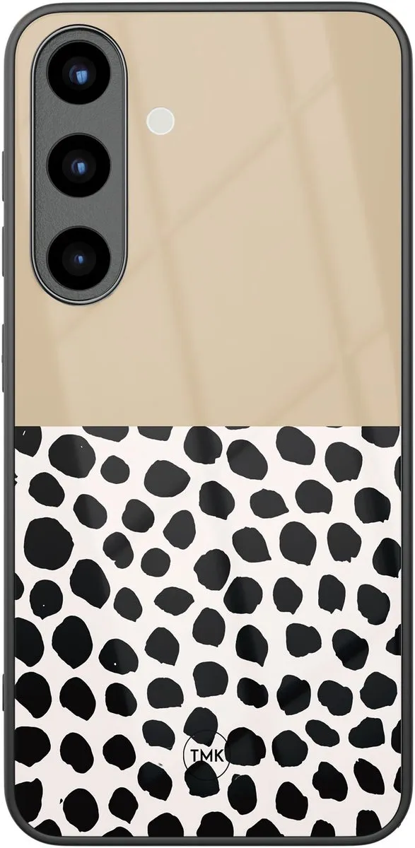 Casevibes Hoesje Samsung Galaxy S25 Brown Dots Abstract
