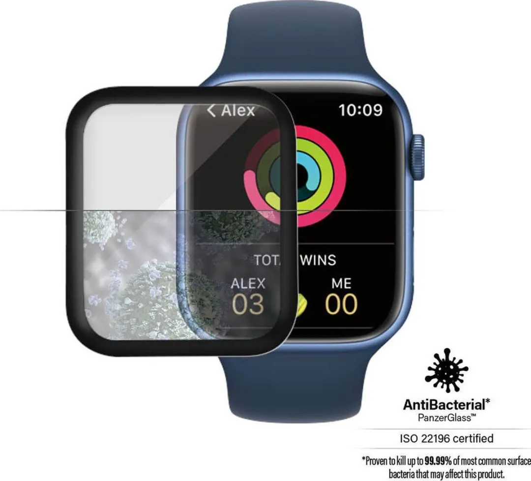 PanzerGlass Apple Watch 45mm Screenprotector - Transparant