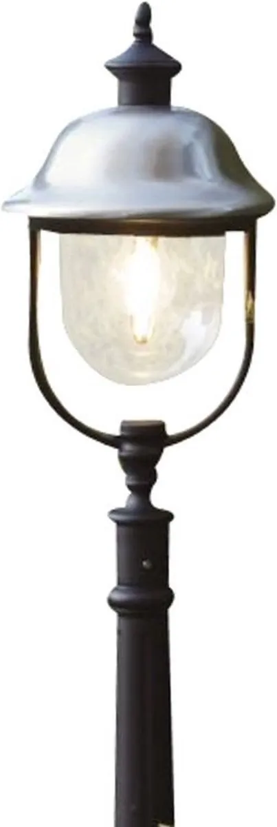Konstsmide Parma Staande Lamp 118cm - 1 Lichtpunt - Matzwart/RVS