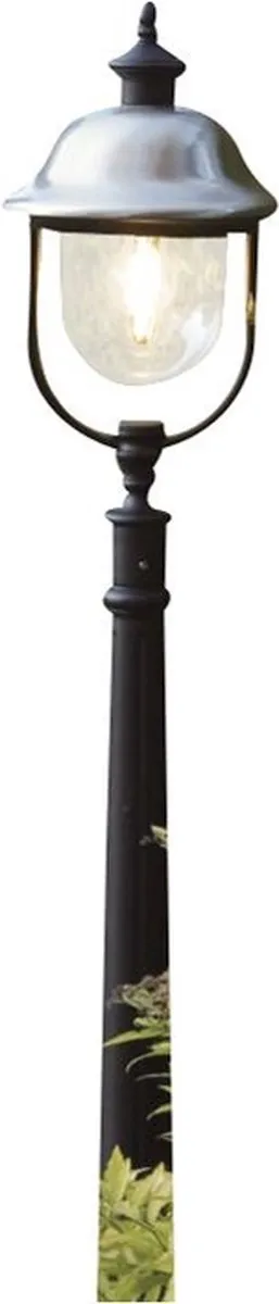 Konstsmide Parma Staande Lamp 118cm - 1 Lichtpunt - Matzwart/RVS - afbeelding 6 van 6