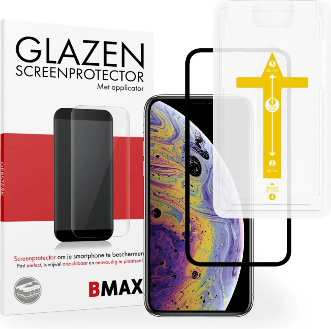BMAX iPhone XS Full Cover Gehard Glas