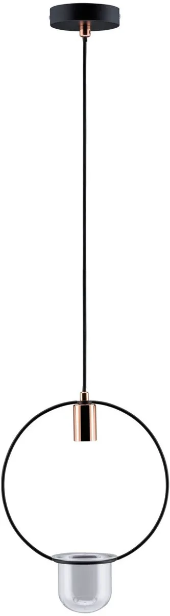 Paulmann Neordic Hanglamp Tasja E27 20W - Zwart/Koper - afbeelding 6 van 6