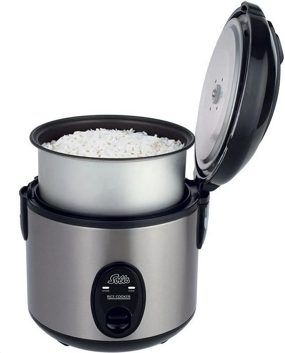 Solis 978.08 Rijstkoker - 800ml - 4 Porties - Zilver