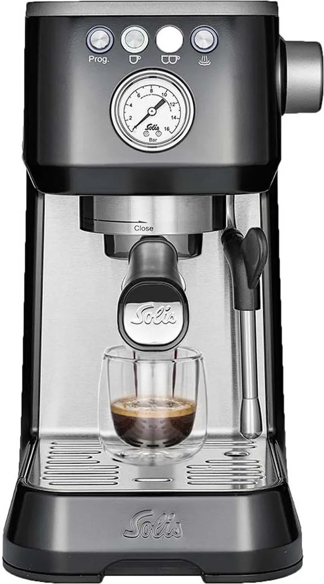 Solis Barista Perfetta Plus 1170 V2 Pistonmachine - Espressomachine - Koffiemachine met Bonen - Zwart