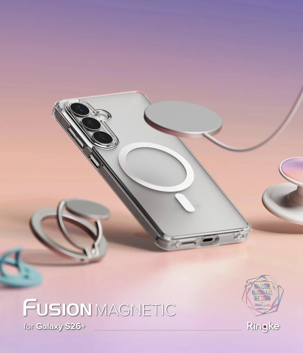 Ringke Fusion Magnetic Hoesje Samsung Galaxy S26 Plus - Matte Transparant