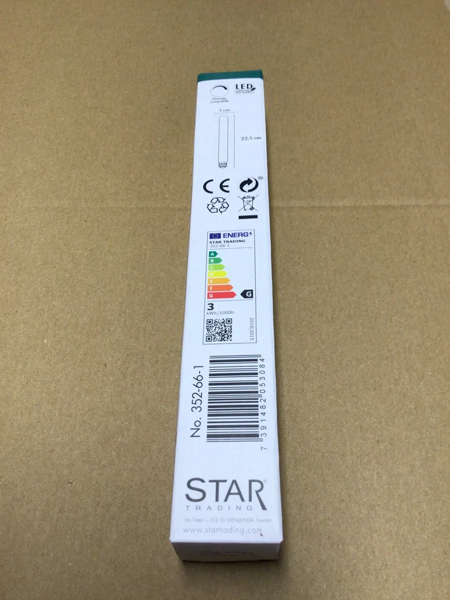 Staaflamp - E27 - 3.4W - Super Warm Wit <2200K - Dimbaar - Filament - Helder