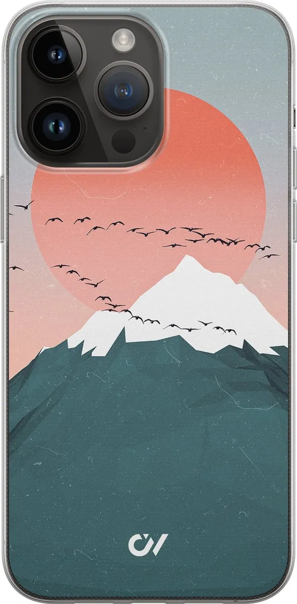 Casevibes Hoesje iPhone 14 Pro Max Mountain Birds