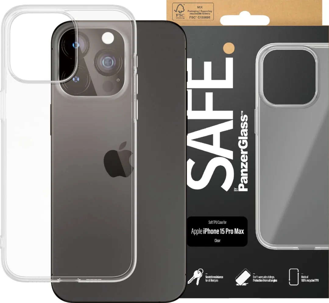 PanzerGlass PG-SAFE95541 Hoesje - iPhone 15 Pro Max - Transparant - afbeelding 3 van 6