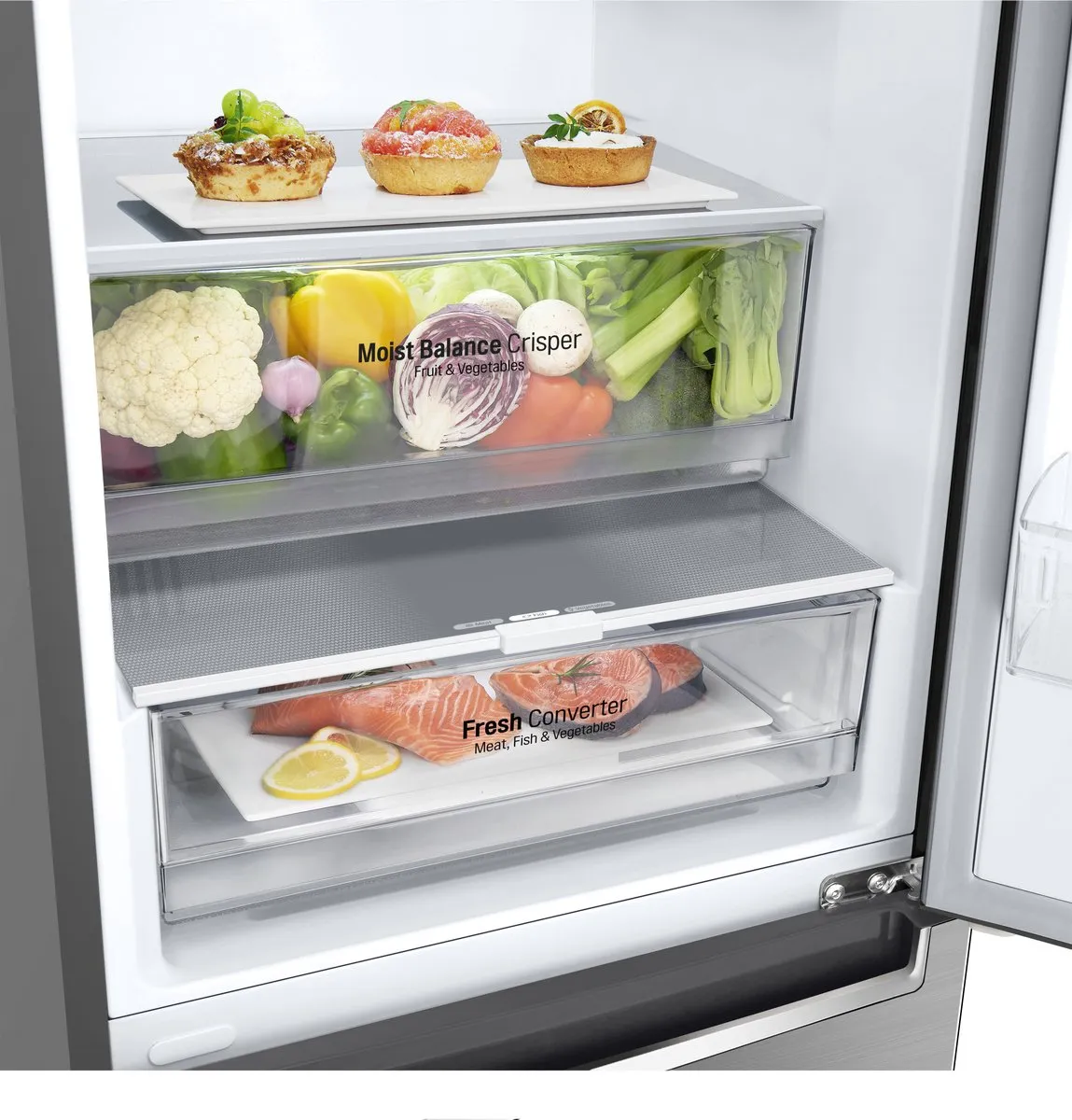 LG GBB62PZGGN Koel-Vriescombinatie 384L - DoorCooling+ FreshConverter - afbeelding 6 van 6