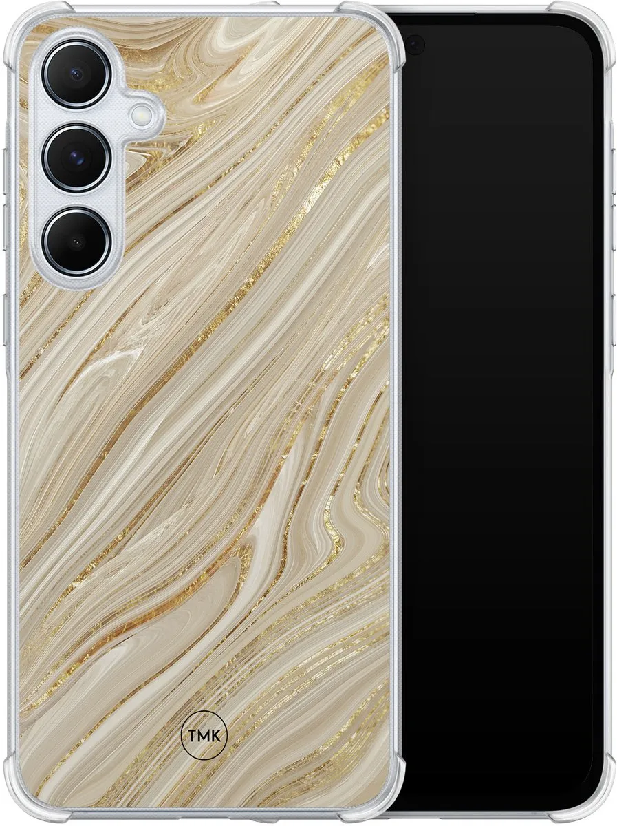 Casevibes Shockproof Hoesje Samsung Galaxy A55 S/A55/S/019 - Goud